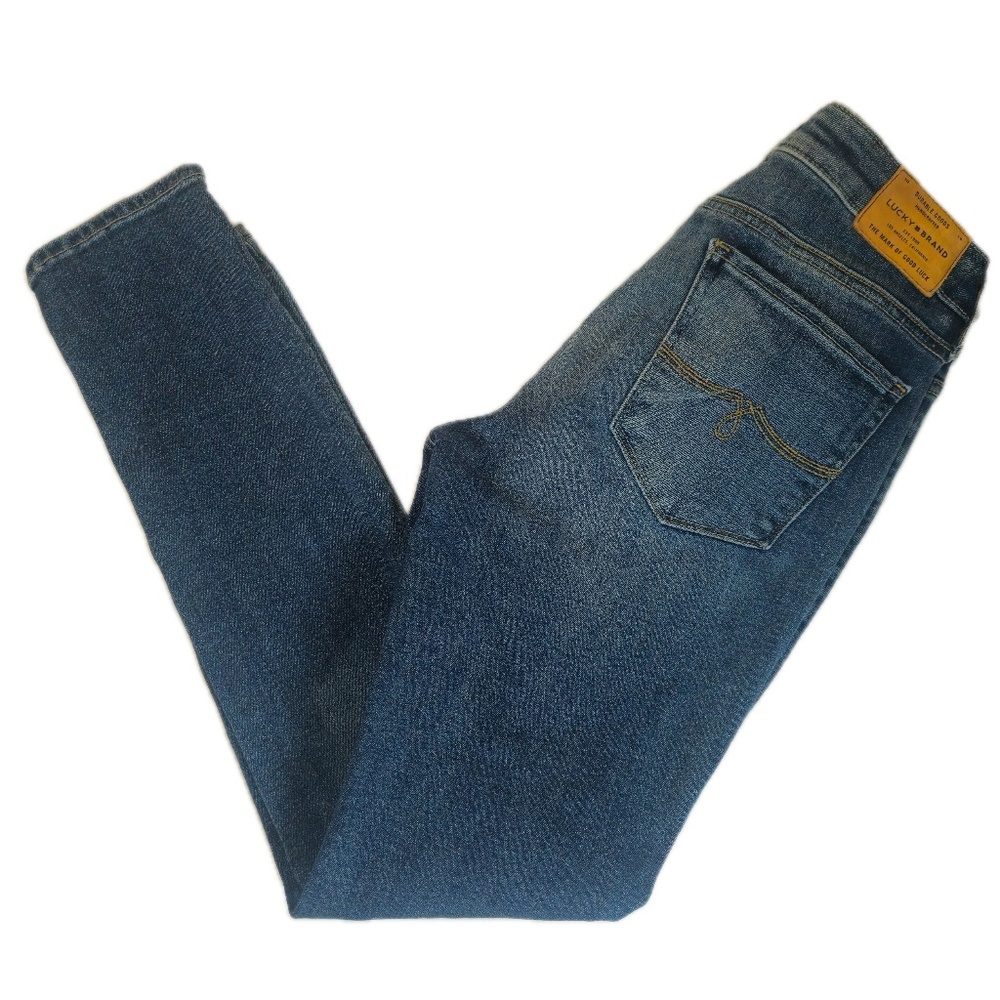 Lucky Brand Lolita Skinny Jeans Womens 4/27 Distressed Stretch Denim Blue Pants - Picture 2 of 10